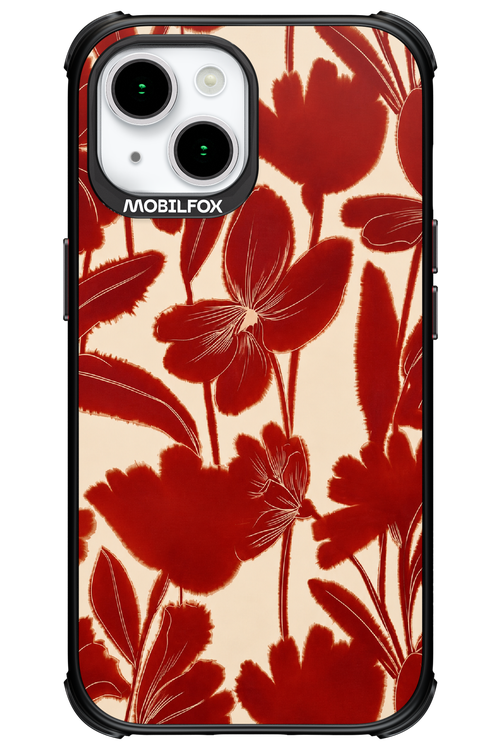 Burgundy Flowers 2.0 - Apple iPhone 15