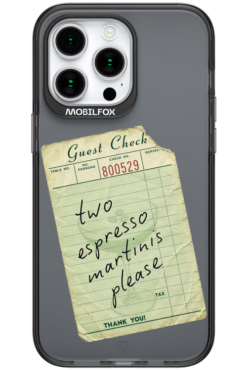 Espresso Martini 2.0 - Apple iPhone 15 Pro Max