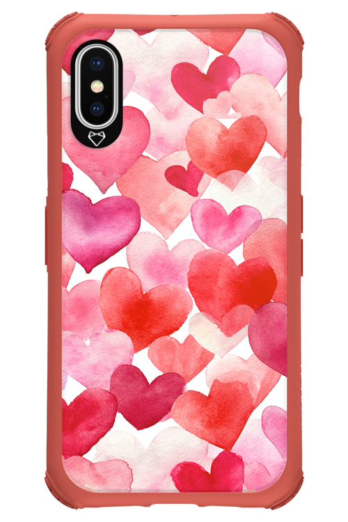 Water Painted Heart 2.0 - Apple iPhone XS
