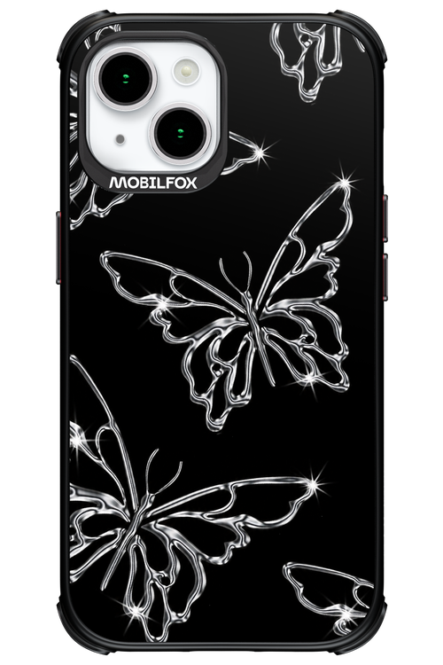 Silver Butterfly 2.0 - Apple iPhone 15