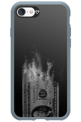 Money Burn B&W - Apple iPhone SE 2020