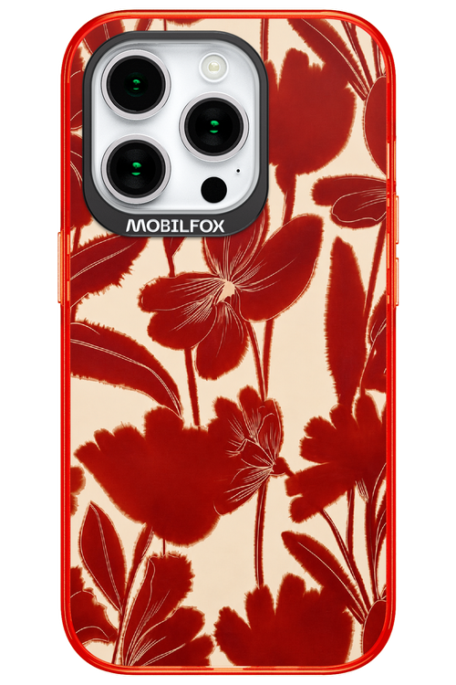 Burgundy Flowers 2.0 - Apple iPhone 15 Pro