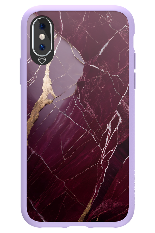 Burgundy Marble - Apple iPhone X