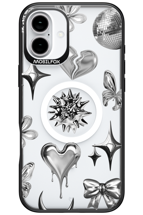 Silver Zone Transparent - Apple iPhone 16 Plus