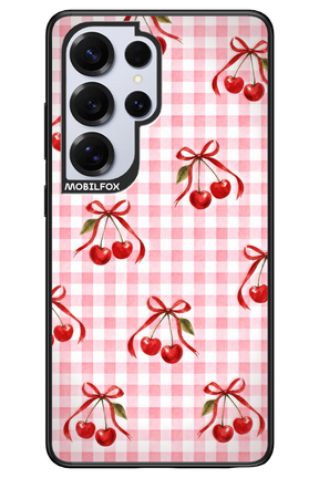 Pink Cherry Checked 2.0 - Samsung S25 Ultra