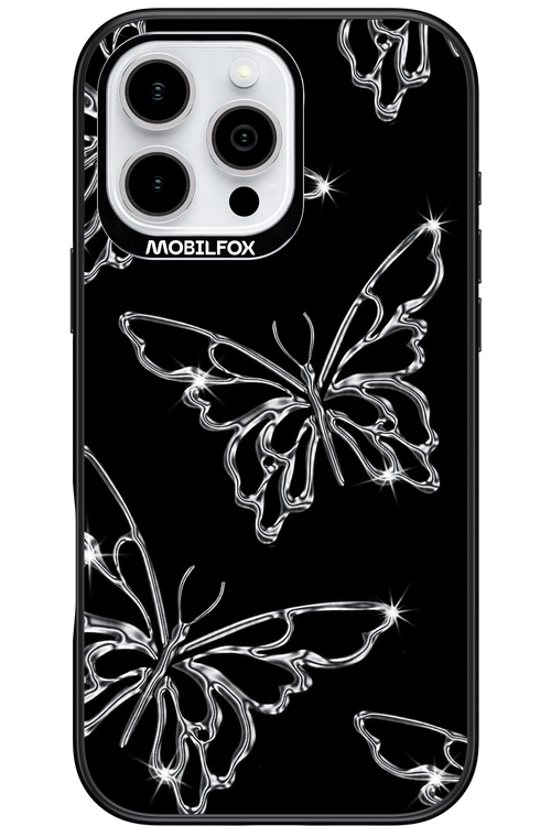 Silver Butterfly 2.0 - Apple iPhone 16 Pro Max