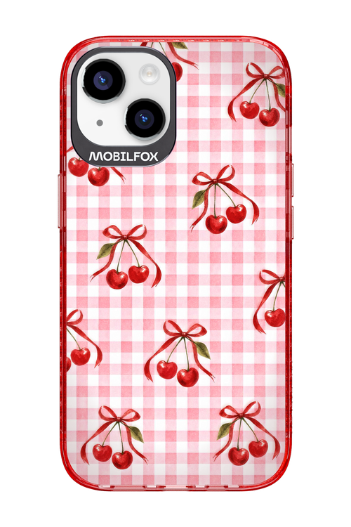 Pink Cherry Checked 2.0 - Apple iPhone 14
