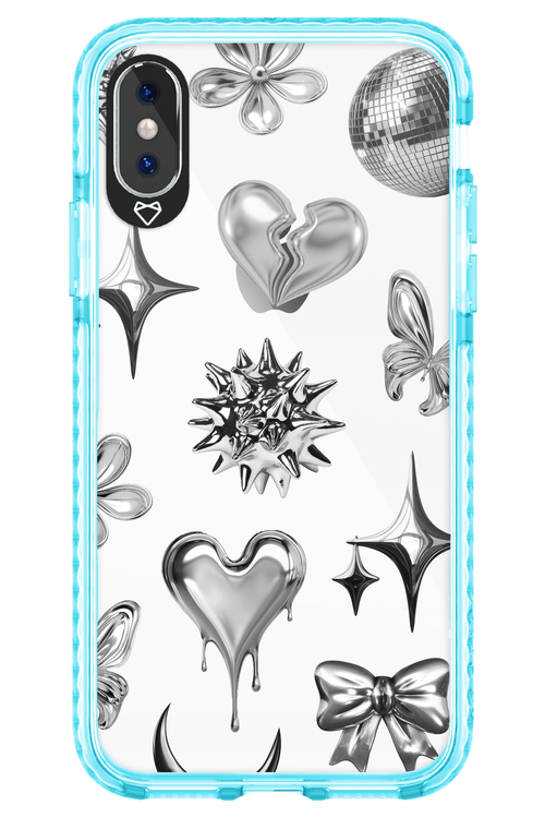 Silver Zone Transparent - Apple iPhone XS