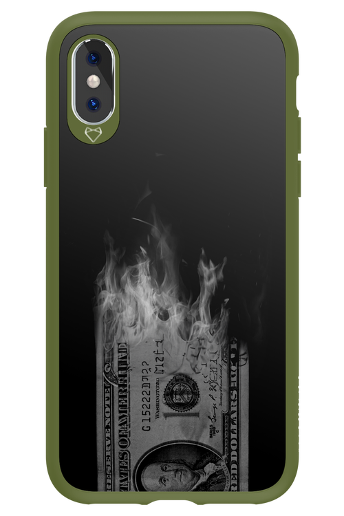 Money Burn B&W 2.0 - Apple iPhone X