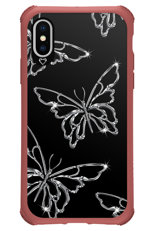 Silver Butterfly 2.0 - Apple iPhone X