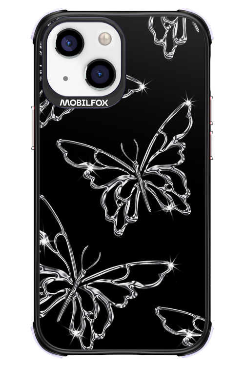 Silver Butterfly 2.0 - Apple iPhone 13 Mini