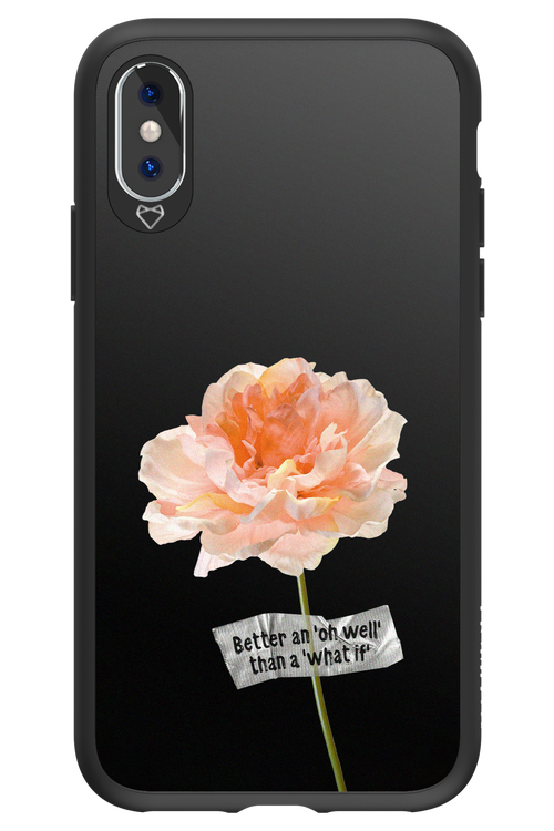 Flower Black - Apple iPhone XS