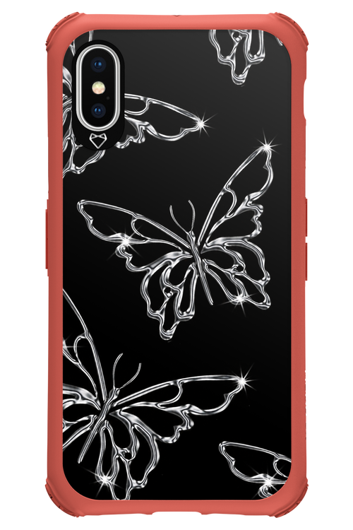 Silver Butterfly 2.0 - Apple iPhone XS