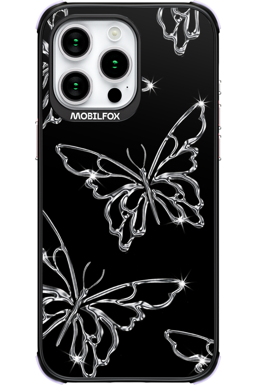 Silver Butterfly 2.0 - Apple iPhone 15 Pro Max