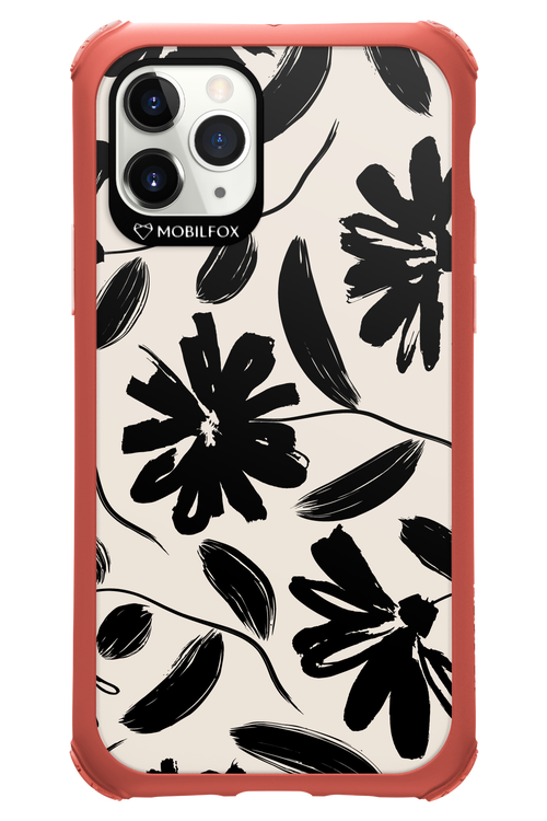 Monochrome Flowerss 2.0 - Apple iPhone 11 Pro