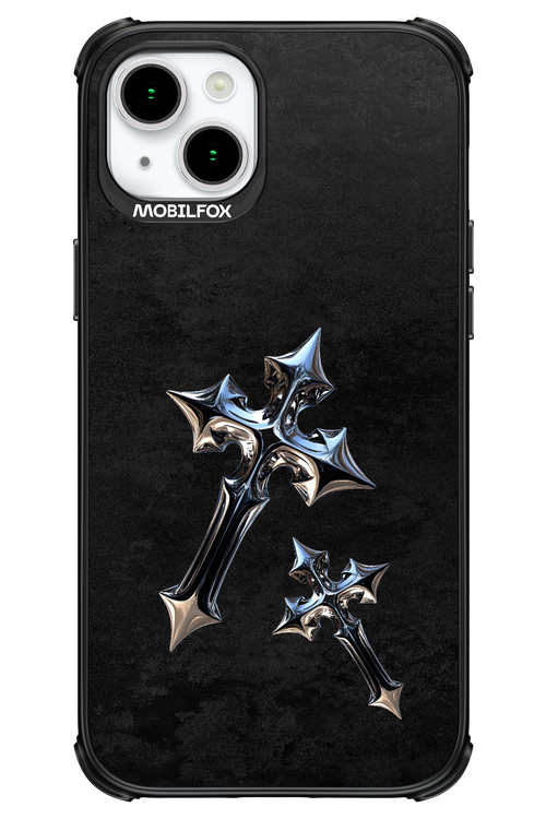Chrome Crosses 2.0 - Apple iPhone 15 Plus