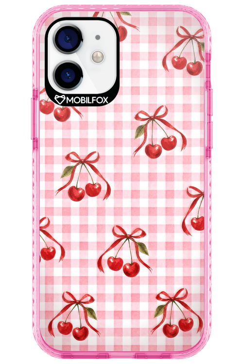 Pink Cherry Checked 2.0 - Apple iPhone 12