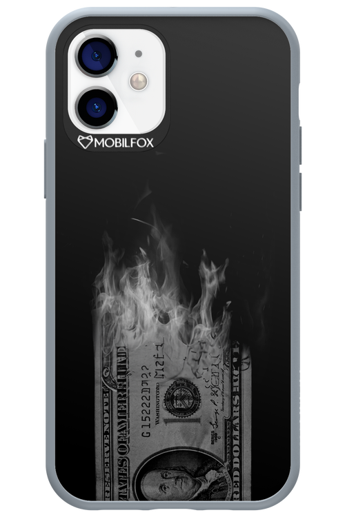 Money Burn B&W - Apple iPhone 12