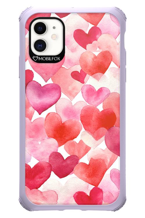 Water Painted Heart 2.0 - Apple iPhone 11