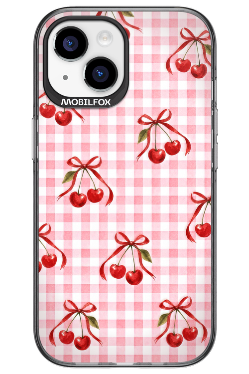 Pink Cherry Checked 2.0 - Apple iPhone 15