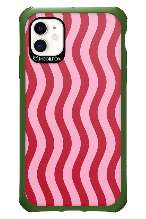 Pink and Red Waves 2.0 - Apple iPhone 11