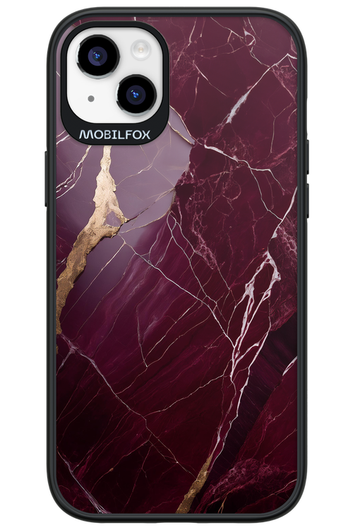 Burgundy Marble - Apple iPhone 14 Plus