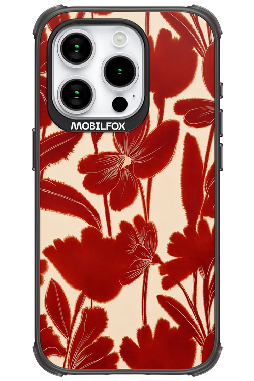 Burgundy Flowers 2.0 - Apple iPhone 15 Pro