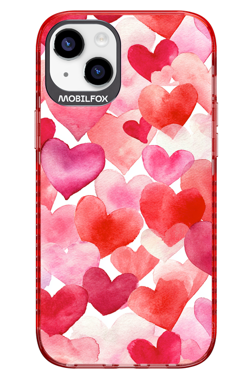 Water Painted Heart 2.0 - Apple iPhone 14 Plus