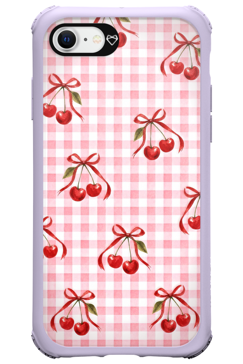 Pink Cherry Checked 2.0 - Apple iPhone SE 2020