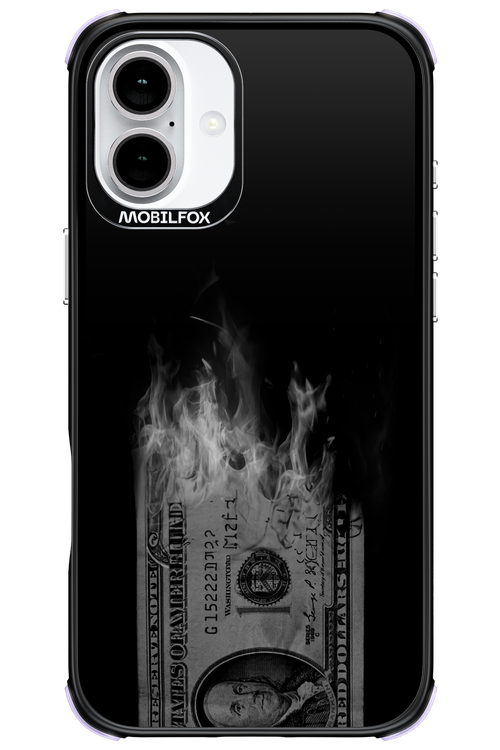 Money Burn B&W 2.0 - Apple iPhone 16 Plus