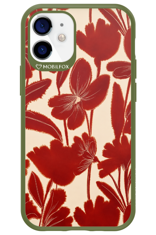 Burgundy Flowers 2.0 - Apple iPhone 12 Mini