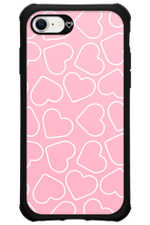 Line Heart Pink - Apple iPhone SE 2020