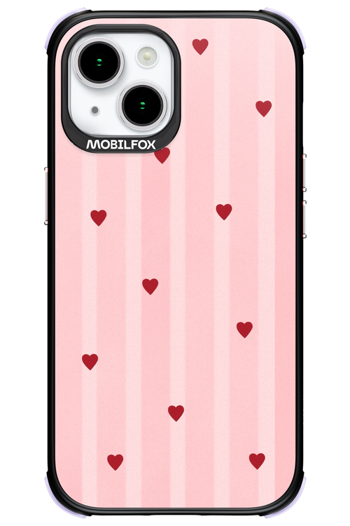 Red Little Hearts 2.0 - Apple iPhone 15