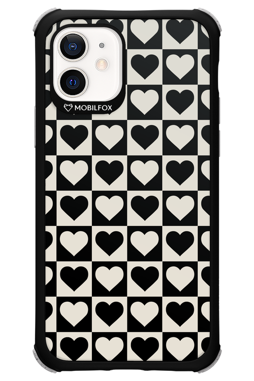 Checkered Heart - Apple iPhone 12