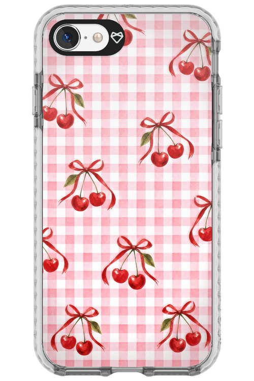 Pink Cherry Checked 2.0 - Apple iPhone 7