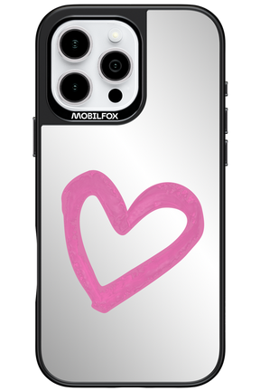 Pink Heart Mirror 2.0 - Apple iPhone 16 Pro Max