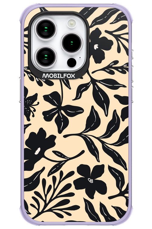 Black Flowers 2.0 - Apple iPhone 15 Pro