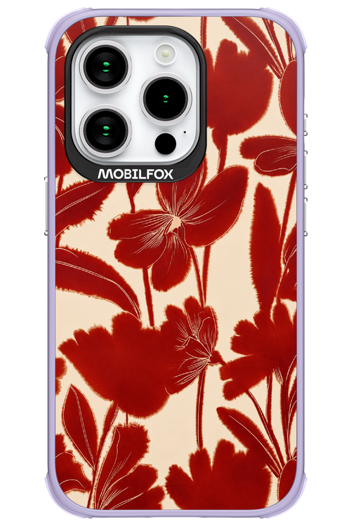 Burgundy Flowers 2.0 - Apple iPhone 15 Pro