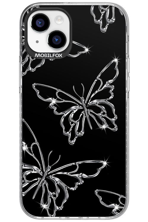 Silver Butterfly 2.0 - Apple iPhone 15 Plus