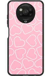 Line Heart Pink - Xiaomi Poco X3 Pro