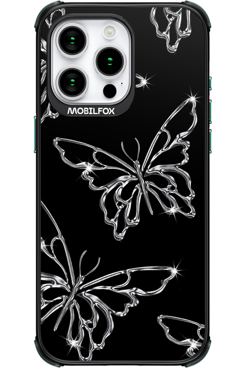 Silver Butterfly 2.0 - Apple iPhone 15 Pro Max