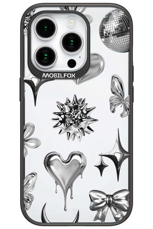 Silver Zone Transparent - Apple iPhone 15 Pro