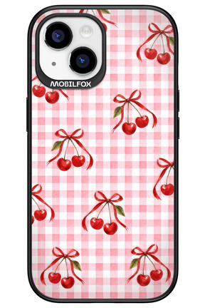 Pink Cherry Checked 2.0 - Apple iPhone 15