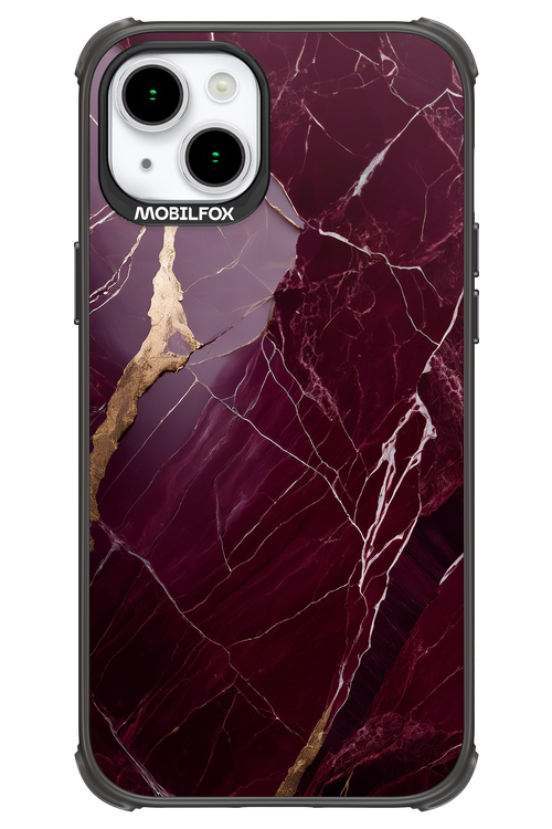 Burgundy Marble - Apple iPhone 15 Plus