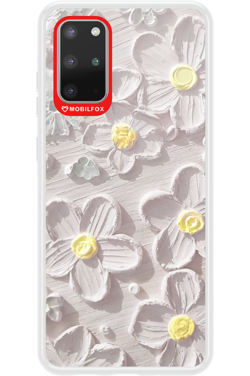 White Flowers - Samsung Galaxy S20+