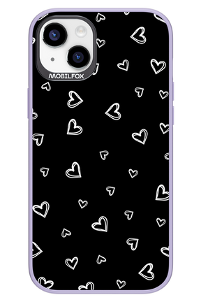 Monochrome Hearts 2.0 - Apple iPhone 14 Plus