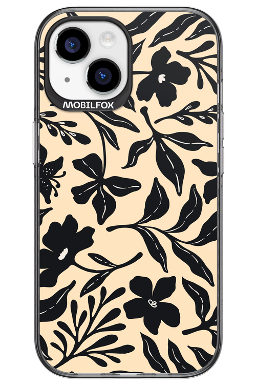 Black Flowers 2.0 - Apple iPhone 15