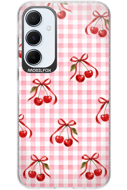 Pink Cherry Checked 2.0 - Samsung Galaxy A55