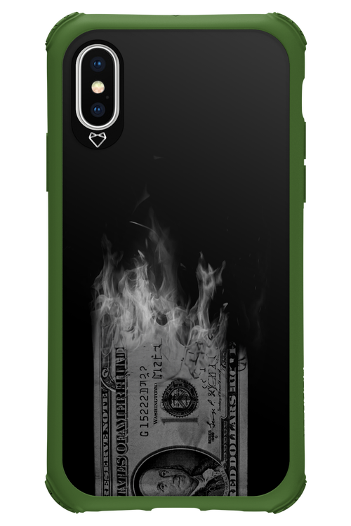 Money Burn B&W 2.0 - Apple iPhone X
