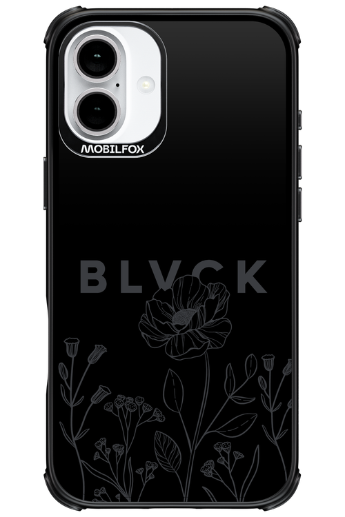 Black Flowers - Apple iPhone 16 Plus